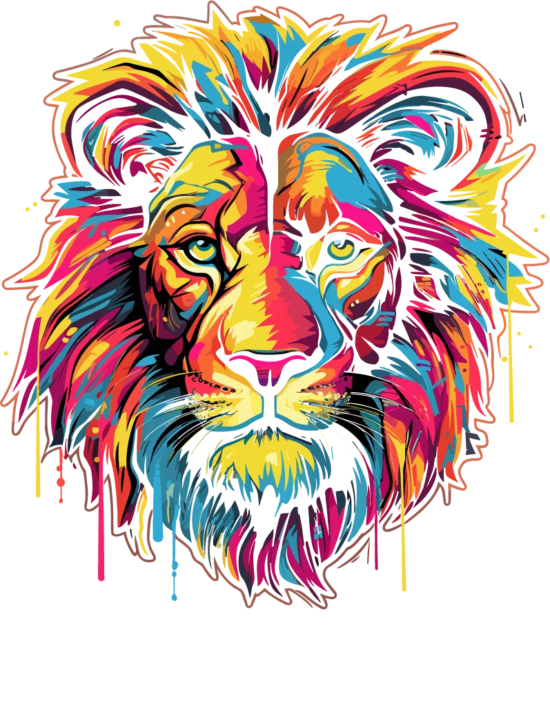Yeshua — leão colorido